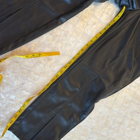 MARISSA WEBB BELTED LEATHER BARREL-LEG PANTS black sz 8 - Picture 7 of 11